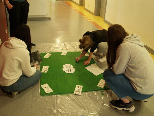 Projektarbeit mit Schüler/-innen der 9. Klasse, 2020 (Bild: Gedenkstätte Breitenau)